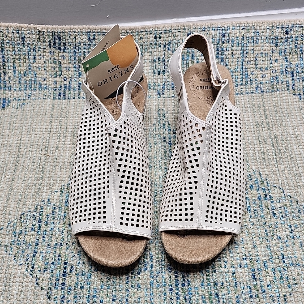 Origins Perforated Cream Sandals